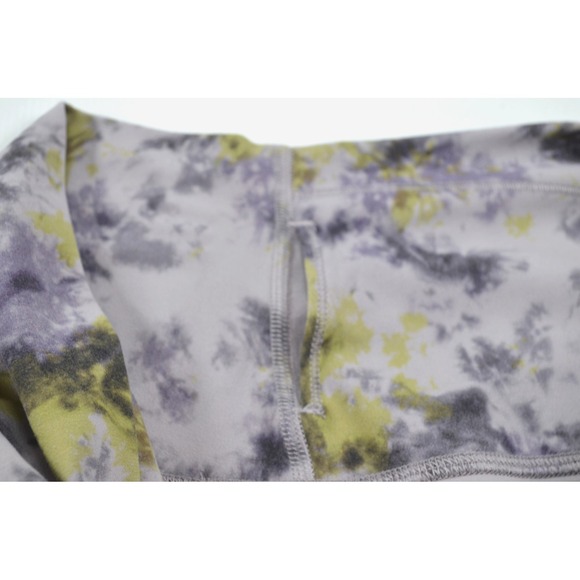 Lululemon Leggings Women's Size 8 Gray Black Green Splotchy Inseam 23.5" - Picture 7 of 10